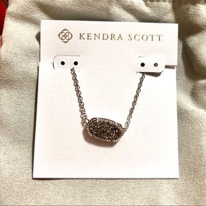 Kendra Scott Elisa in silver and platinum drusy